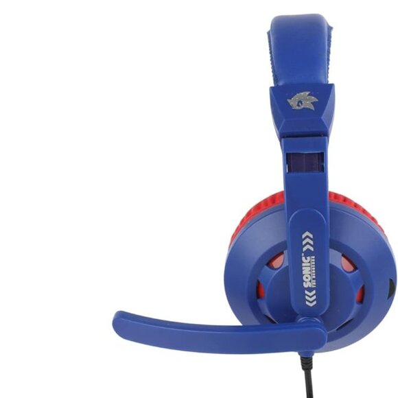 Sonic The Hedgehog Gaming Headset with Communication Mic Blue Red - Picture 8 of 10